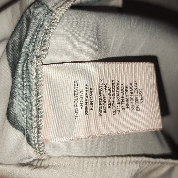 Philosophy Size Large Lightweight Blouse V-Neck Flutter Sleeve Gray - Picture 4 of 7